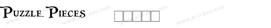 Puzzle Pieces字体转换